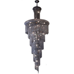 Spiral K9 Crystal Chandelier